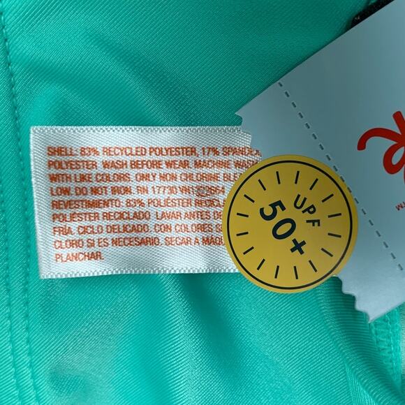 New Cat & Jack Large 10/12 Shiny Mermaid Scale Strappy 1PC Swim Swimsuit - Picture 3 of 3